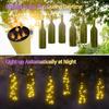 Solar Powered Wine Bottle Lights IP65Waterproof Cork Shape Fairy Lights Garland Christmas Light Copper Wire Home Room Decor Lamp