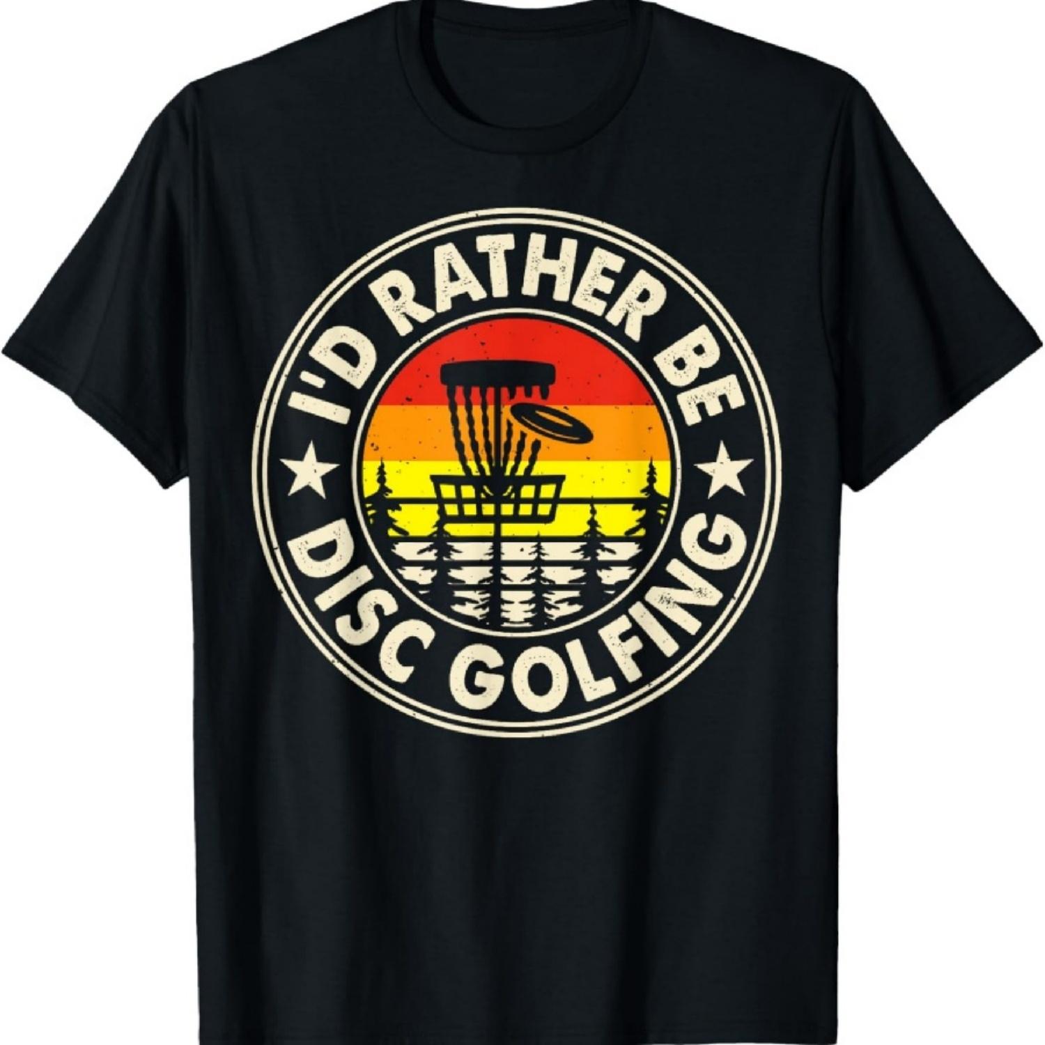 Disc Golf Shirt Disc Golf Apparel Mens Disc Golf Accessories T-Shirt XXXXXL чёрный