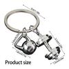 Trendy Workout Inspired Keychain Zinc Alloy Dumbbell Charm For Active Individuals Unique Fitness Gift Choice