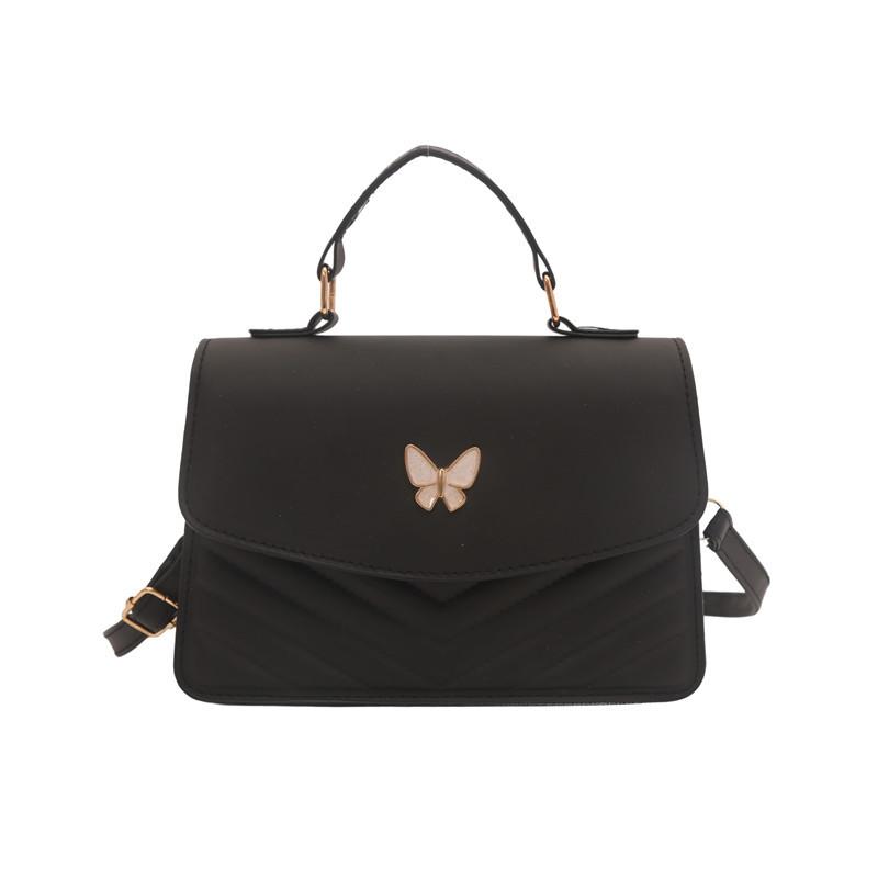 Trendy women s bags, simple and fashionable bags, women s shoulder bags, niche and versatile handbags, small square bags. чёрный