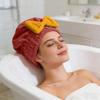 Coral Fleece Hair Drying Cap For Women, Thickened, Super Absorbent, And Quick-drying Bath Cap.