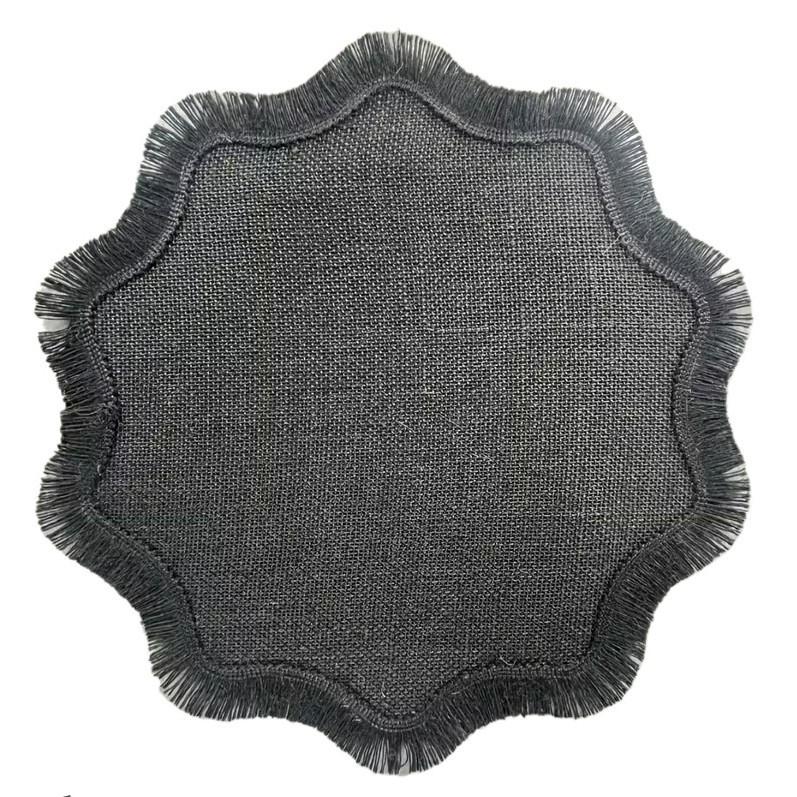 Jute Table Placemat With Fringe For Modern Dining And Ecofriendly Farmhouse Decor