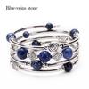 Bohemian Style Natural Turquoise Wrap Bracelet for Women - Multilayer Design