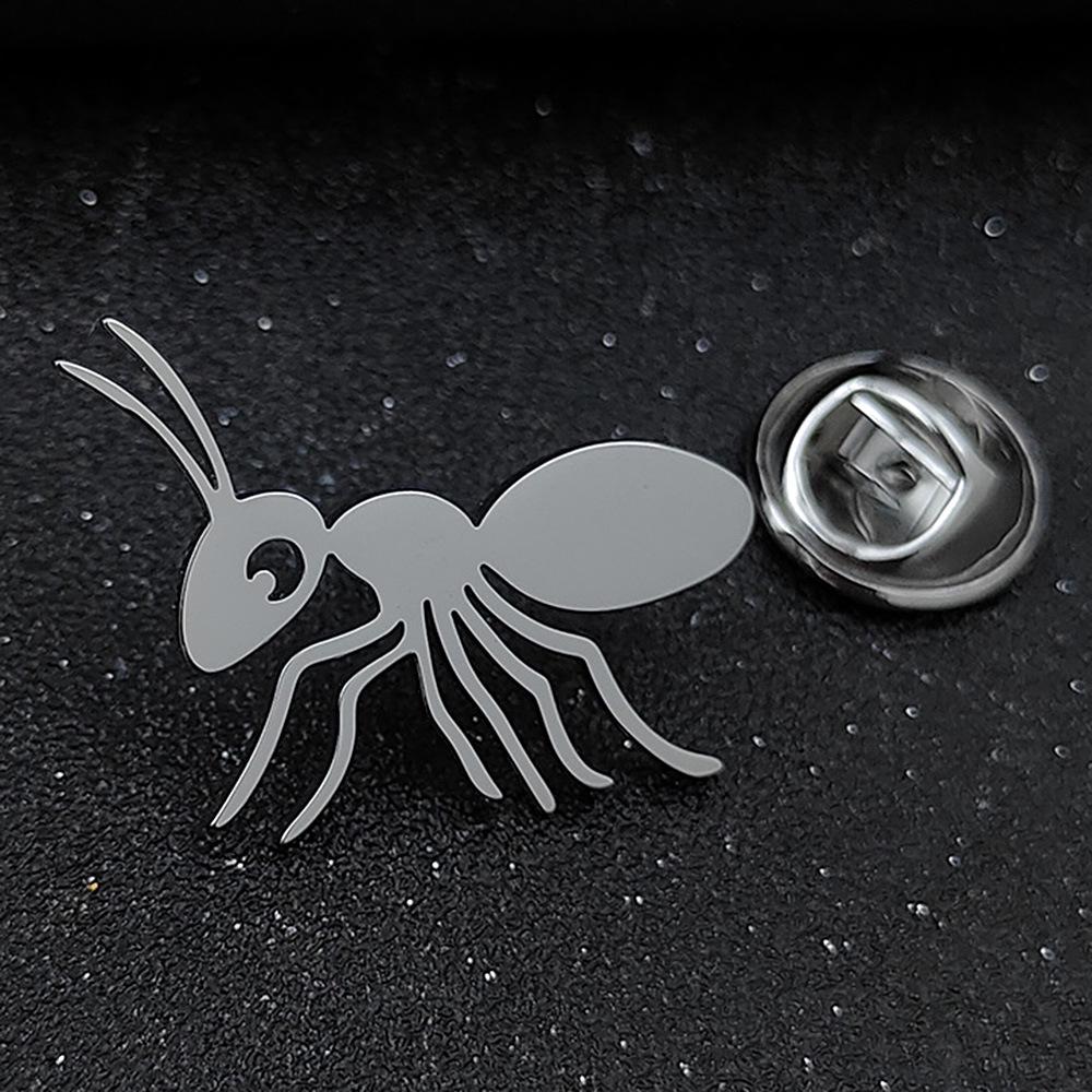 

Креативные запонки в виде муравья из нержавеющей стали с застежкой-бабочкой, мужские украшения 18K