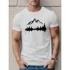 Men's Mountain Tree Print T-Shirt Breathable Casual Street Trend 3D Printing