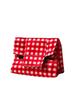YAHNSISI Gingham Mini Pouch - Red