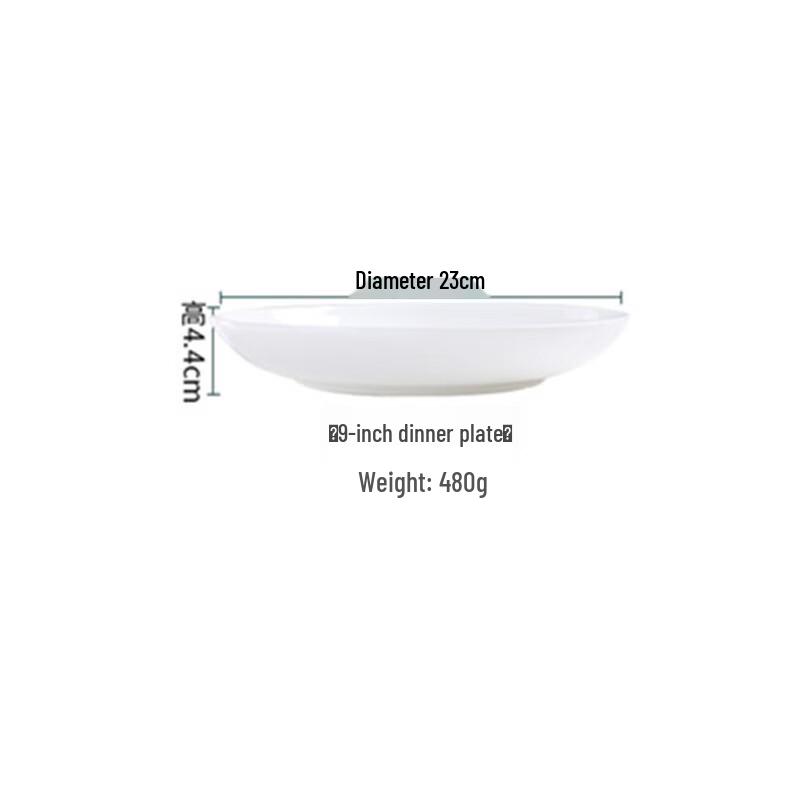 White Bone China Ceramic Dinner Plate Set