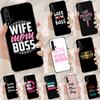 Wife Mom Boss Quotes For Huawei Nova 10 9 SE 5T 12s 12i 11i Y91 Y90 Y60 Y70 Y72 Y61 P20 P40 P30 Lite P60 Pro Case