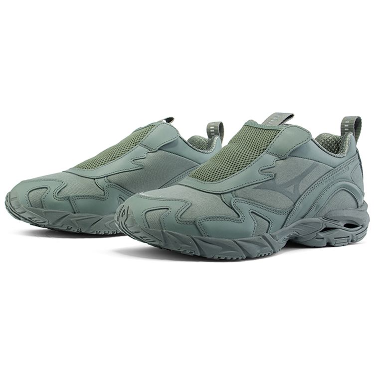Mizuno Beams X  Wave Rider 10 Fabric Slip-On Trendy Versatile Shock Absorbing Non-Slip Durable Lightweight Low-Top Casual Shoes D1GD211601