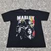 Unisex Shirt Cotton Oversize Large Size Bob Marley 2XL Vintage Graphic Print Rock Tees Brand One Love XXL Rasta