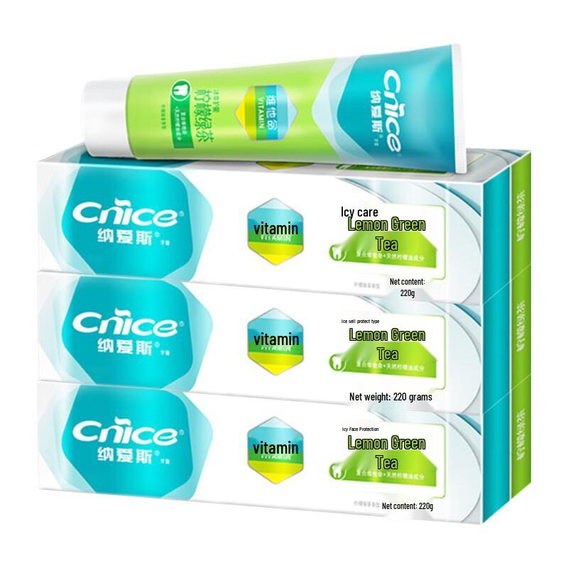 

Nice Toothpaste - Lemon Green Tea (3 x 165g)