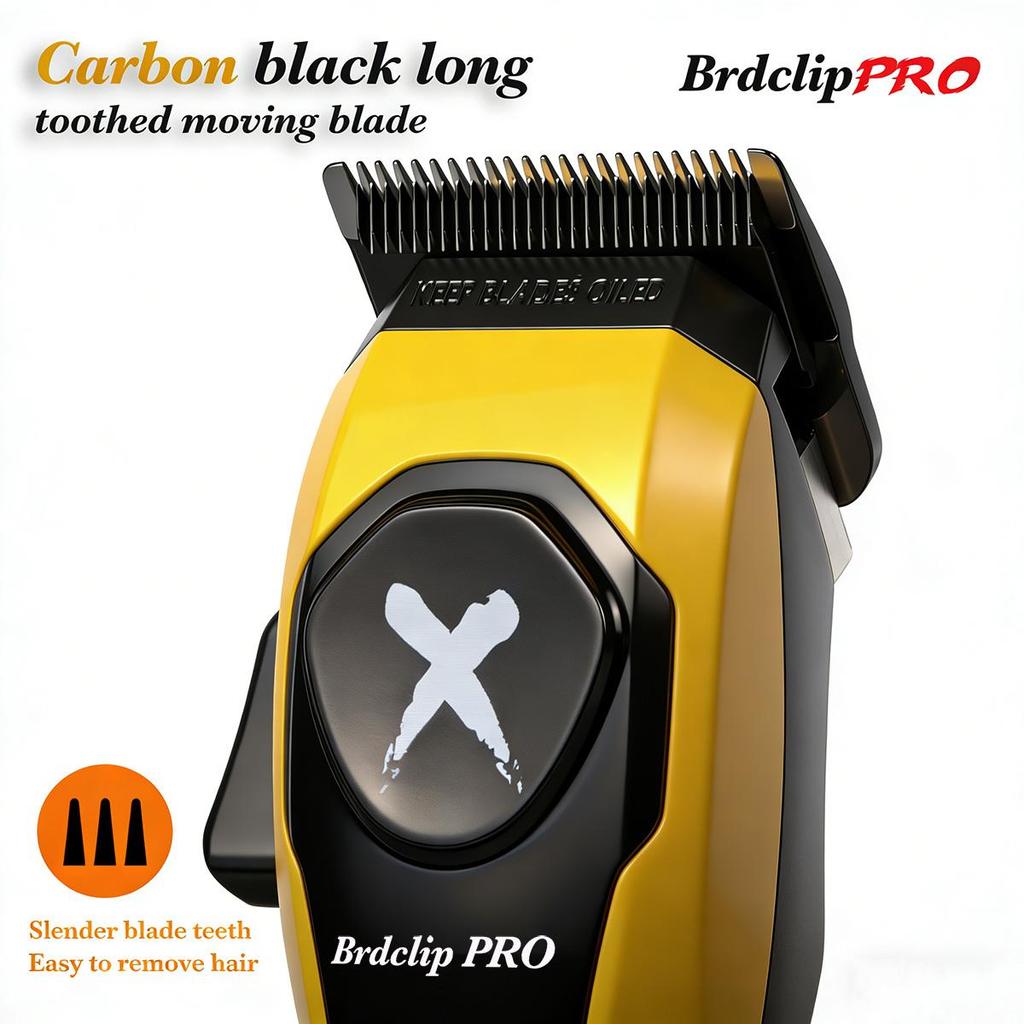 BRDCLIP BRD-619 Home Hair Salon Hair Clipper with Gradual Change 7500RPM High-Speed Motor Men's Hair Trimmer