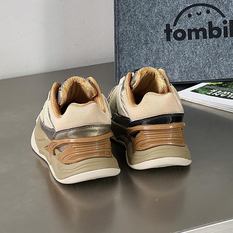 Spring and autumn children's casual sports shoes breathable mesh sports shoes medium and older children's cushioning running shoes
