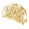 Hollowed-out Design Metal Napkin Holders Flowers&Leaves Tissue Storage Rack  Countertops