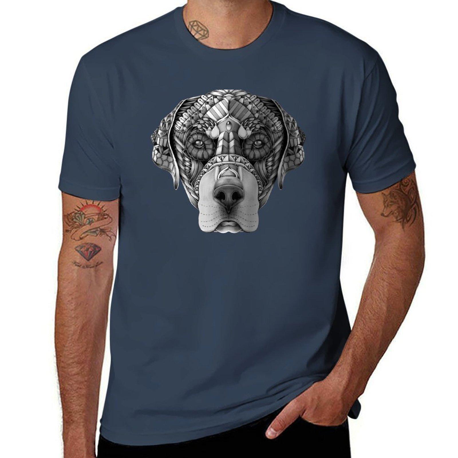 Ornate Rottweiler TShirt Comfortable Work Wear Tee S