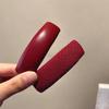 New Year's Sweet Red Hair Pin Women's Thousand Bird Grid Velvet Edge Clip BB Clip Sponge Thickened Bangs Clip Hair Accessories