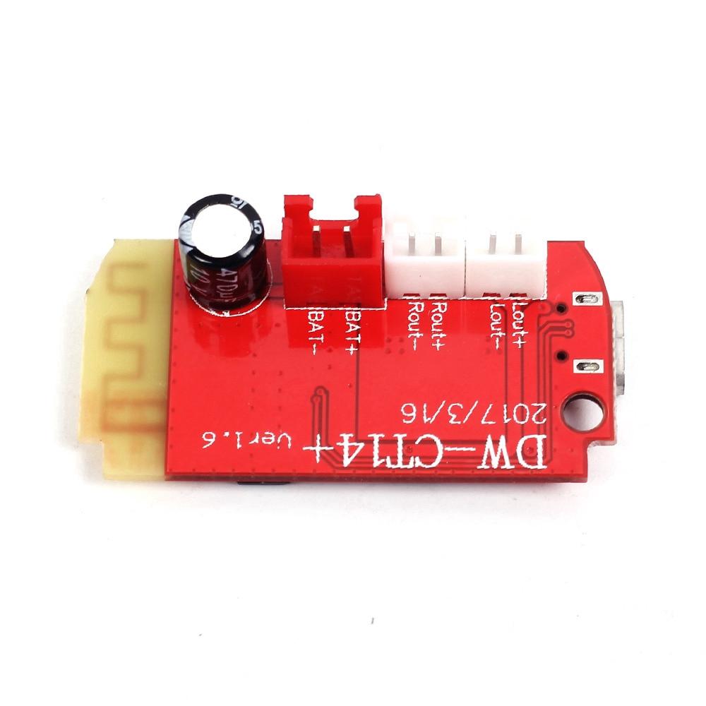 CT14 Micro 4.2 Stereo Bluetooth modul výkonového zesilovače 5VF 5W+5W nabíjecí port pro přemontování nečinného zvukového boxu