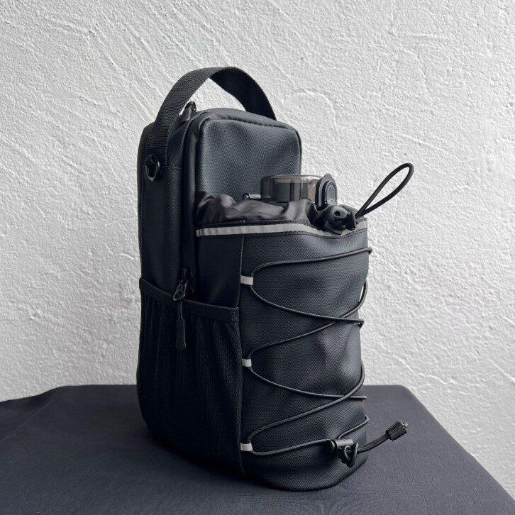 Magnetic Crossbody Gym Bag for Outdoor Sports with Water Bottle and Phone Storage