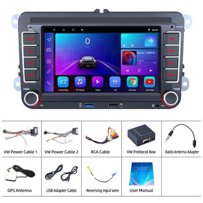 Autoradio Android für VW Passat 6 7 CC Polo GOLF 5 6 Touran WiFi GPS Navigation BT WiFi Split Screen Kopfeinheit FM