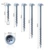 100Pcs Pocket Hole Screws Coated Cross Self Tapping Screw St4 Drive Screw Hole