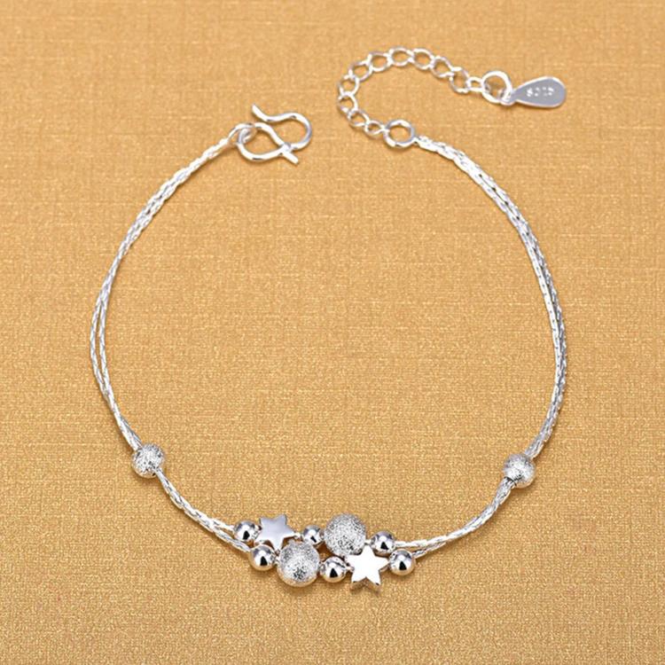 925 Silver Bracelet Partial Pearls Knots Bracelets for Women Fashion Luxury Design Bead Charm Bracelet Party Jewelry