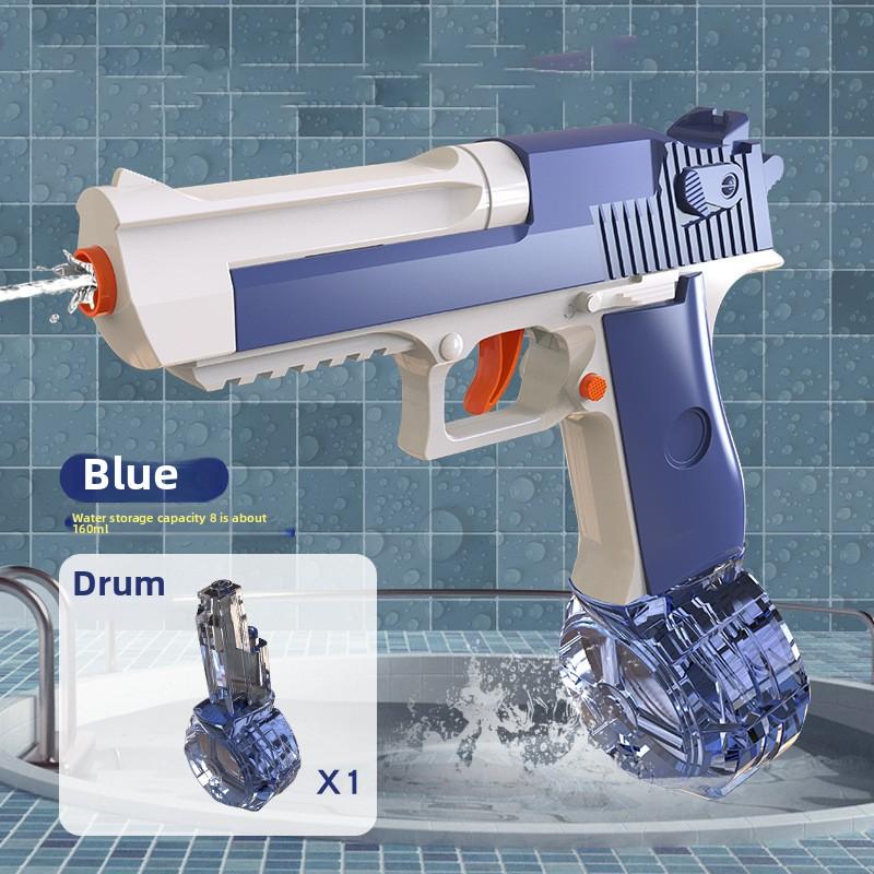 Kids Press Type Water Gun Manual Continuous Firing Squirt Gun Swimming Pool Toys Beach Outdoor Toy Large Capacity Water Pistol