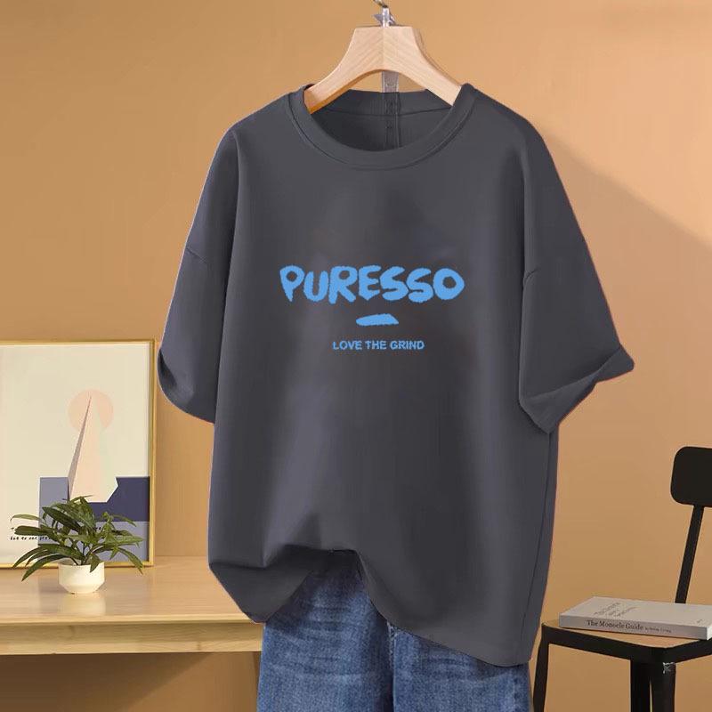 Women's Summer Fashion: 100% Cotton Short-Sleeve T-Shirt - American Design, Versatile for Students