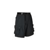 Solid Color Drawstring Waist Shorts With Side Pockets Men Bottoms Black DQ4281-010