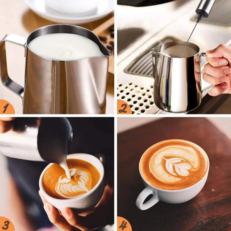 2026 NUOVO CALDO montalatte ad alta velocità in acciaio inossidabile, montalatte per caffè multiuso adatto per famiglie con caffè E uso in pasticceria