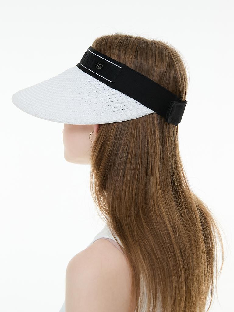 LORDLOAR Raffia Sun Visor White
