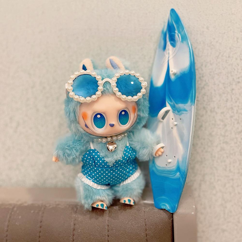 For Labubu Glasses 8cm Cute Plastic Glasses for 17cm Labubu Macaron Dolls Toy Glasses Accessories