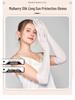 Yu Yue Mulberry Silk Sun Protection Arm Sleeves for Women - Long, Solid Color Driving Gloves