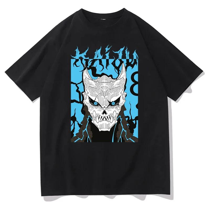 Anime Kaiju No 8 Printed T-shirt Women Men Harajuku O-neck Casual Short Sleeve T-shirt Summer Loose Streetwear Y2K Tops T-shirt