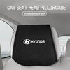 Car Logo Headrest Cover Seat Head Pillow Neck Headrest Cover For Hyundai Genesis N-LINE I10 I20 I30 I40 IX20 IX35 Kona Tiburon R4