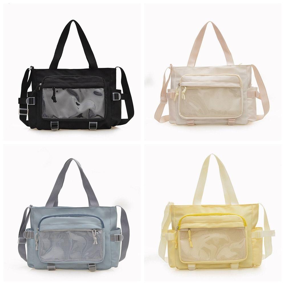 Harajuku JK Shoulder Bag Large Capacity Lolita Handbag Lovely Transparent Itabag  Shopping