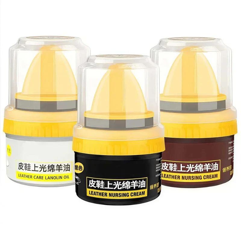 New Brush Leather Care Polish Cleaning Cream Shoe Polish Kit Shoe Accessories Shoe Cream with For Shoes & Leather Goods