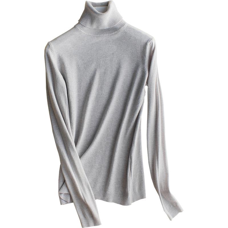 Winter Pull Top Autumn Solid Femme Pullover Thick Knitted Womens Turtleneck Oversize Women Sweater Knit Sweater Pullover Sweater