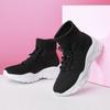 High Elasticity Large Base Breathable Casual Fashion Short Boots Thick Base Comfort Korean Style Knit Couple Stretch Socks Shoes