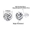 VOJO Sports Stud Earrings Football, Soccer, Basketball, Volleyball, Tennis, Baseball Earrings for Women Men Player Fan Gifts