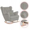 Fotel uszak Rene bujany skandynawski Family Meble sztruks szary TOP