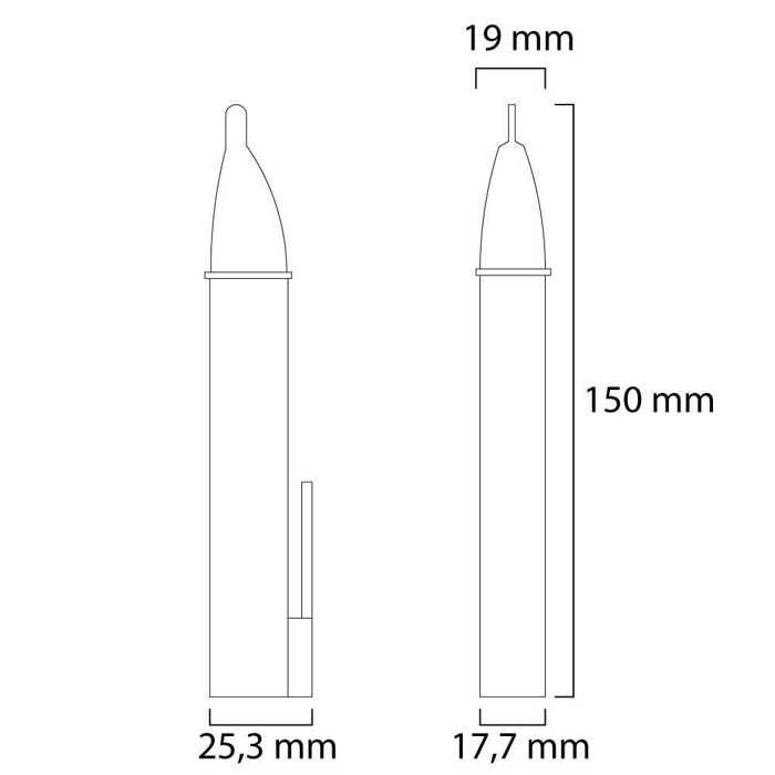 Testeur de tension ac 90-1000v cat iii 3 détecteur voltage sans contact électrique pen avec ledd’avertissement led