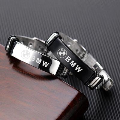 For M Emblem E46 E36 E34 F10 E90 F30 E60 F30 E53 E30 E92 E87 Fashion Car Logo Stainless Steel For Men Boy Accessories Gift