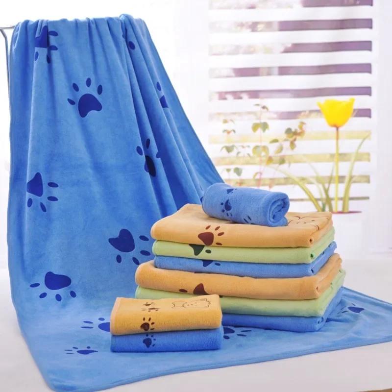 Soft Cartoon Bath Towel Superfine Fiber Towels Soft and Absorbent Towel for  Home Bathroom Absorbent Towels Super Large Blue