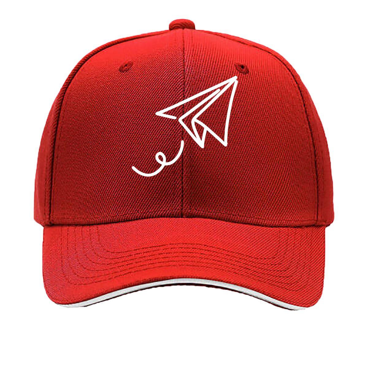 An interesting paper airplane print outdoor Unisexs baseball cap made into an old duckbill hat for spo Sandwich Baseball Cap One Size