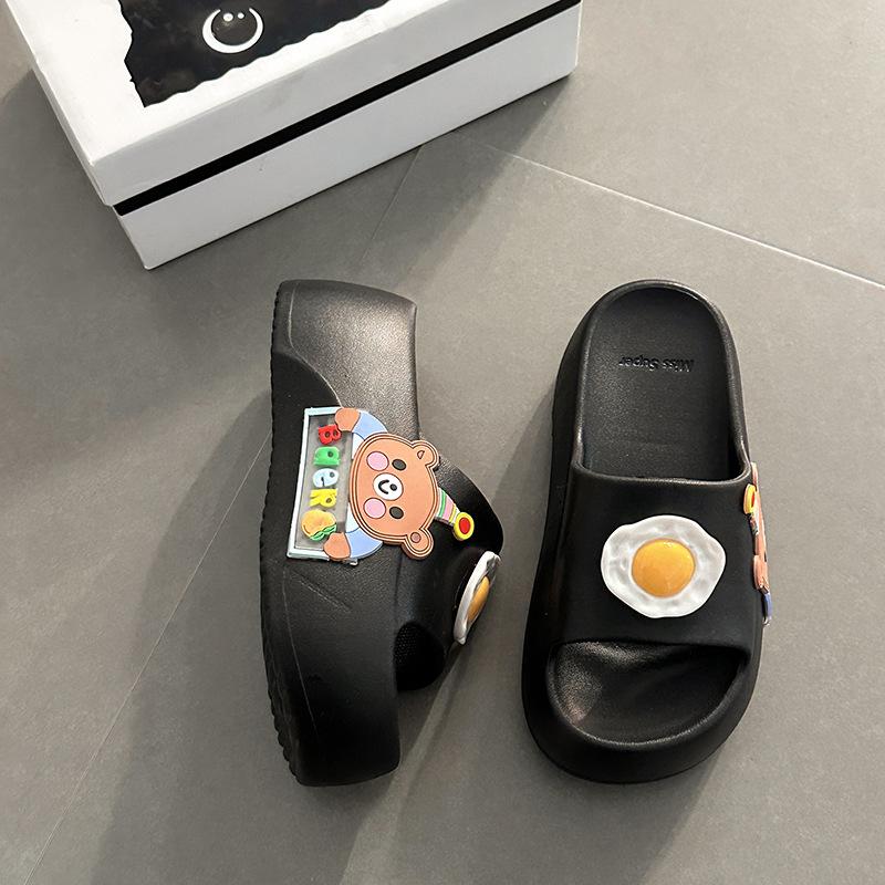 Stepping on shit slippers men s summer new indoor home silent non-slip home eva sandals women s summer 35-36