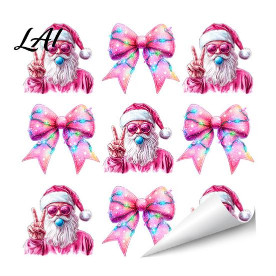 Washable Surface Stickers Christmas Wall Stickers Self-Adhesive Decals for Home Holiday Party Easy Apply Covers Decor Waterproof PVC Art Decor