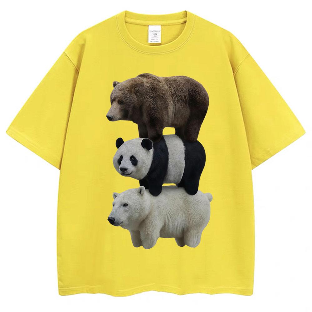 

Funny We Bears Realistic Meme Graphic T-shirts Men Women Creativity Novelty T Shirt Oversized Cotton Casual T-shirt 2XL