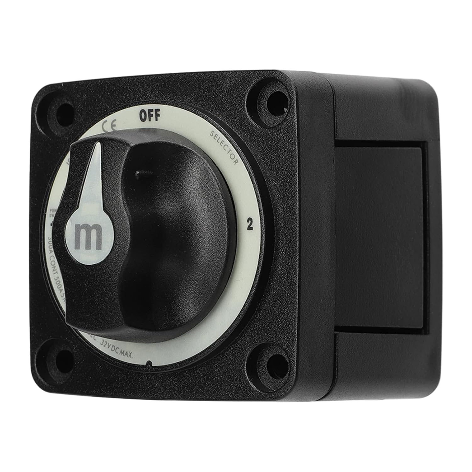 300A Battery Selector Switch, 3 Position Battery Disconnect Switch Heavy Duty Marine Battery Cut Off Switch IP66 Battery Power Cut Master Switch for