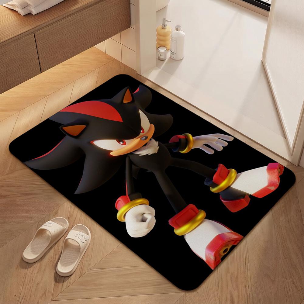 Sonic Hedgehog Carpet Bath Mat Fluffy Rug Soft Foot Mat Under Desk Mat Living Room Rug Pet Friendly