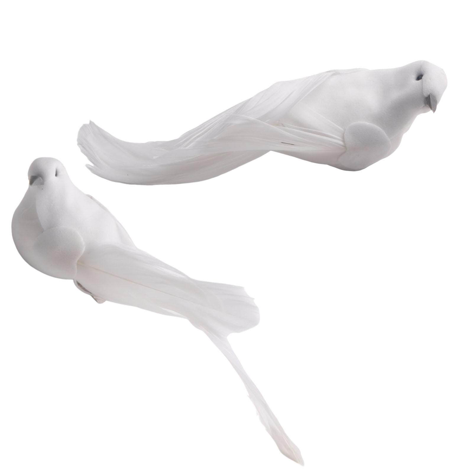 Bird Artificial Doves Home Indoors Lover Peace Doves Artificial Foam Doves Foam Long Tail Lover Ornament 13X4 Cm China Mainland
